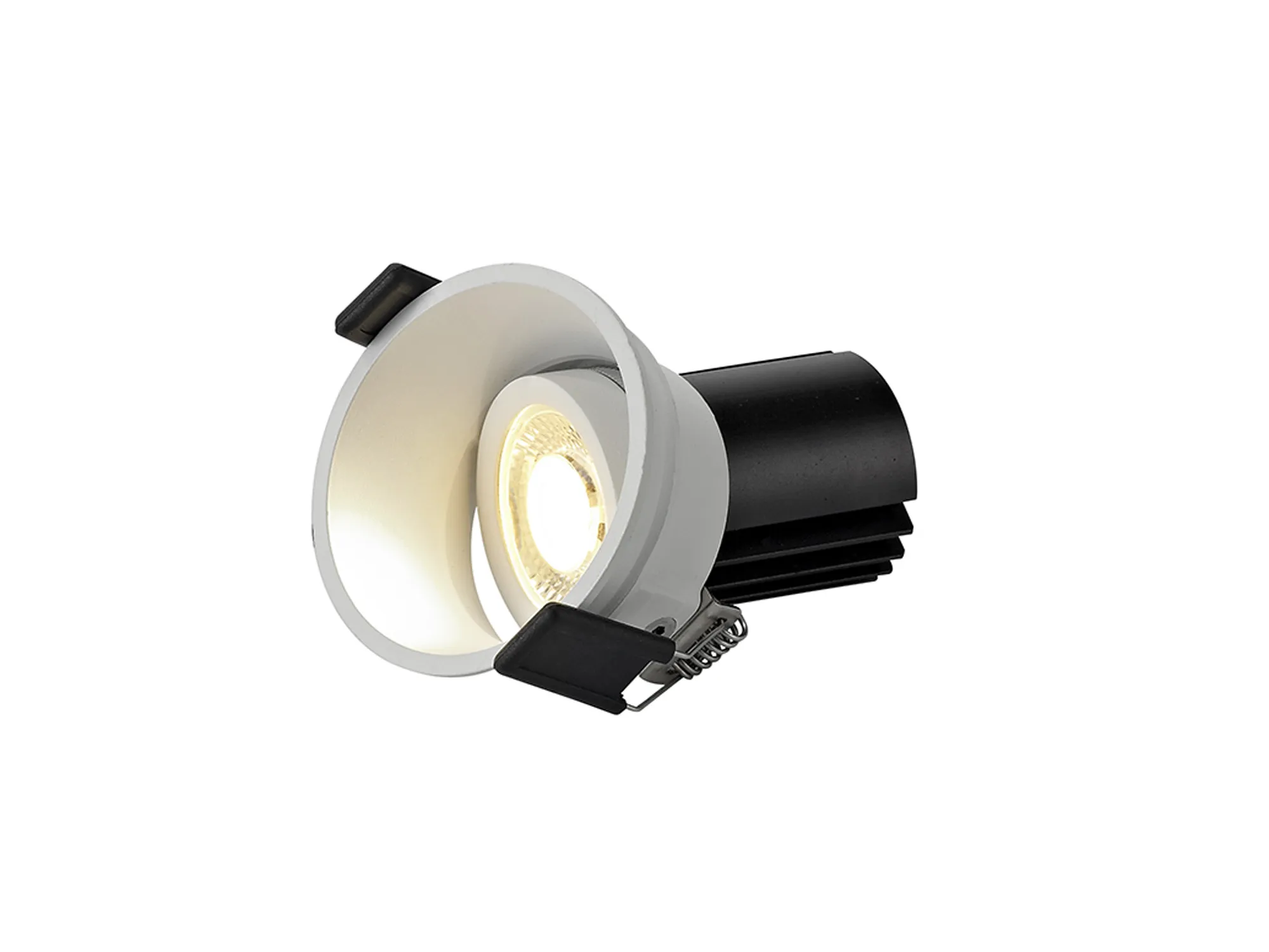 Bania A 12 Powered by Tridonic  12W 2700K 1200lm 24° CRI>90 LED Engine; 350mA White Adjustable Recessed Spotlight; IP20